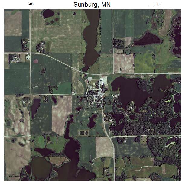 Sunburg, MN air photo map