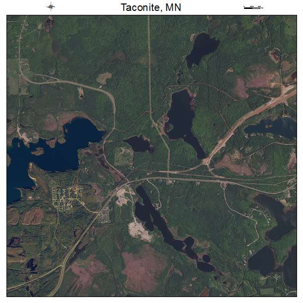 Taconite, MN air photo map