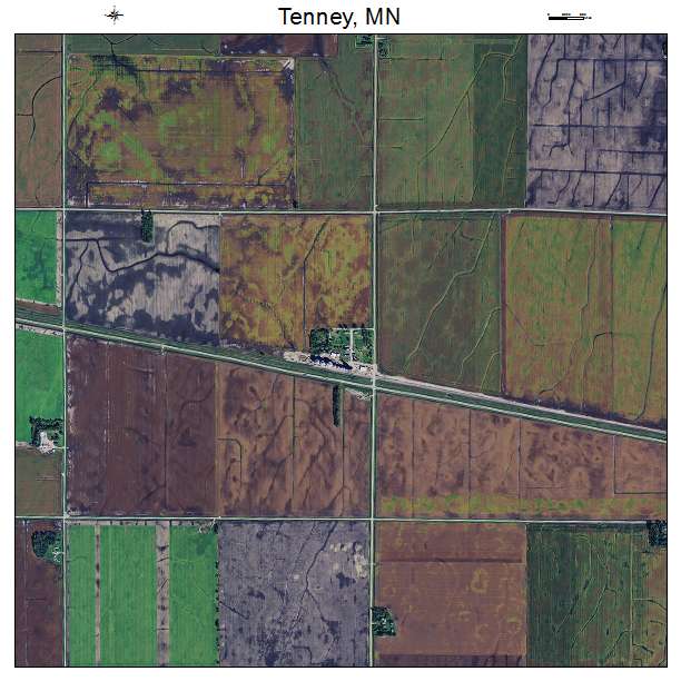 Tenney, MN air photo map