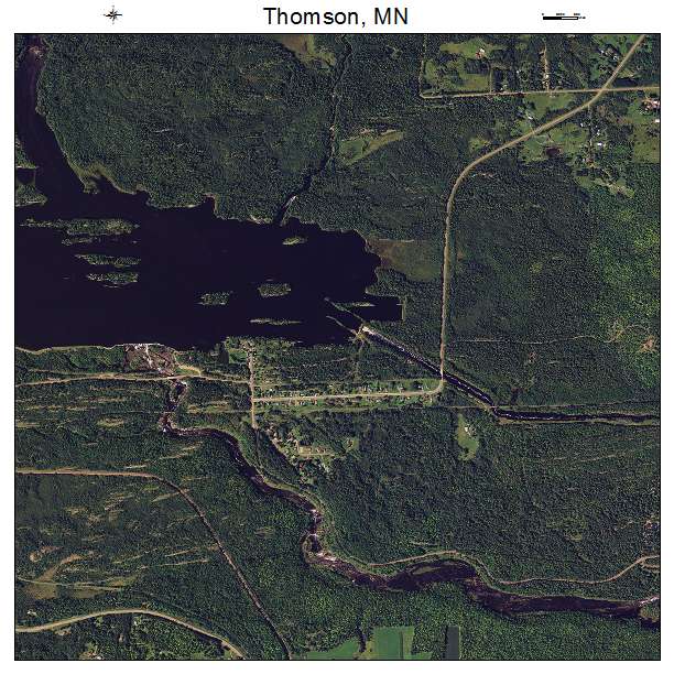 Thomson, MN air photo map