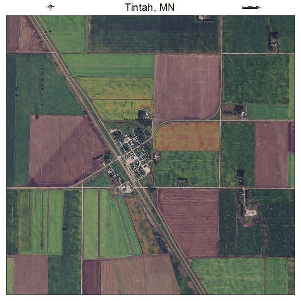 Tintah, MN air photo map