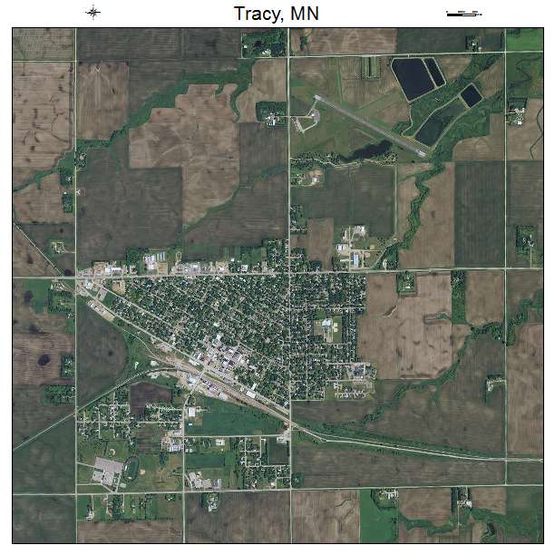 Tracy, MN air photo map