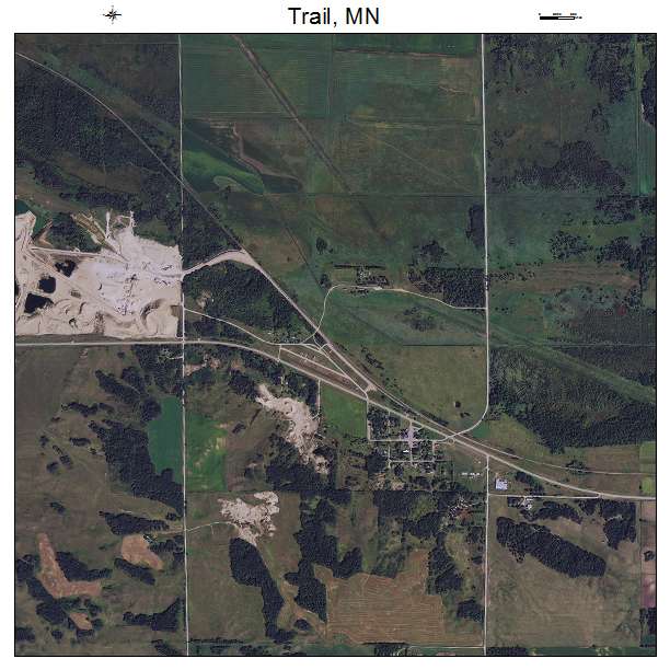 Trail, MN air photo map