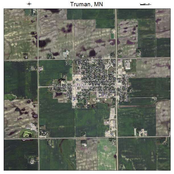 Truman, MN air photo map