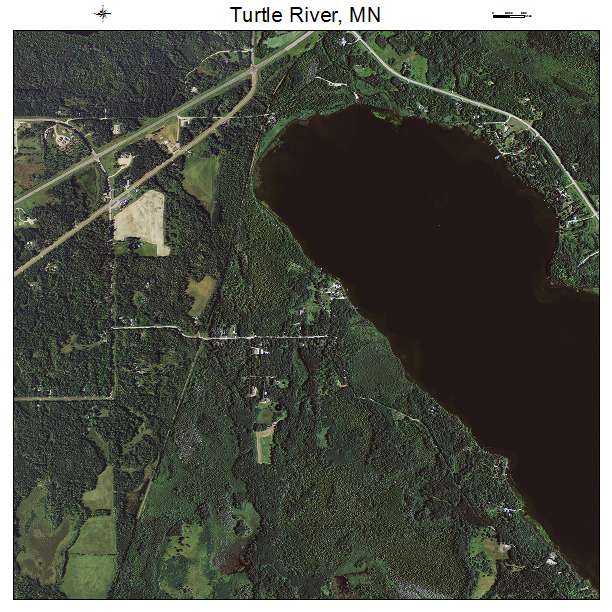 Turtle River, MN air photo map
