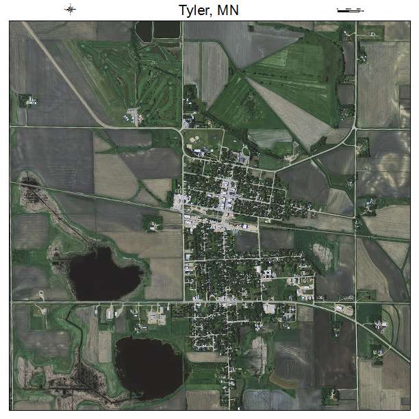 Tyler, MN air photo map
