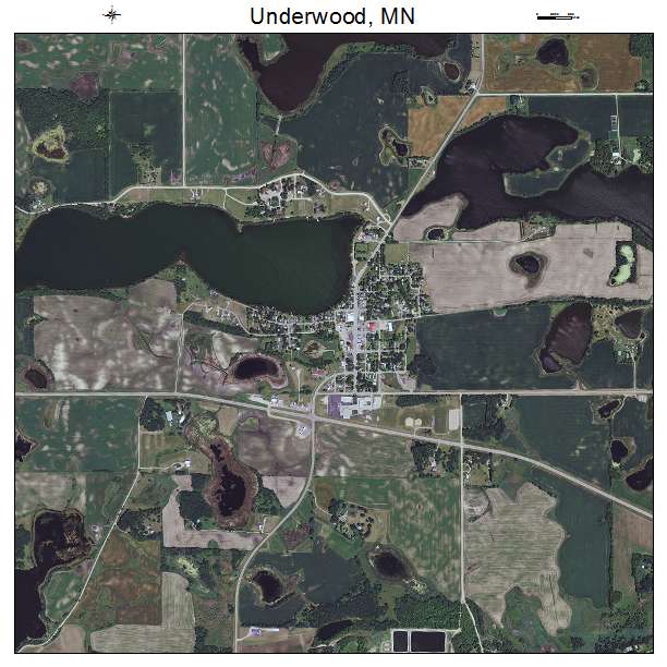 Underwood, MN air photo map