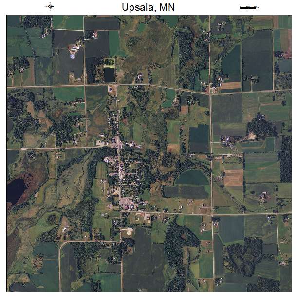 Upsala, MN air photo map