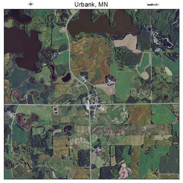 Urbank, MN air photo map