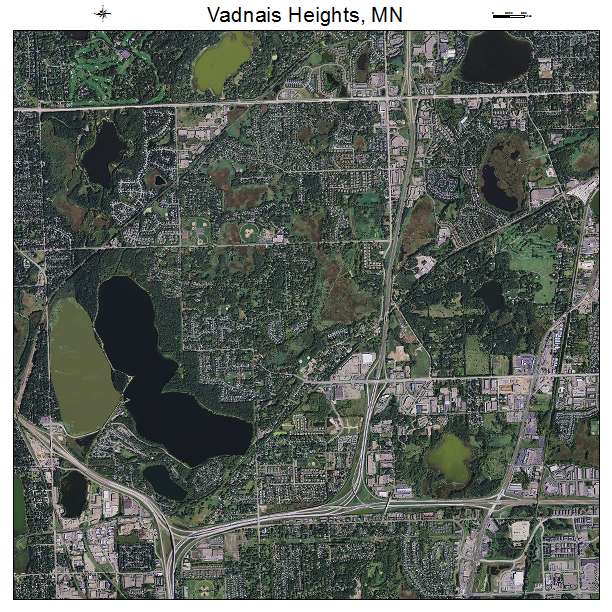 Vadnais Heights, MN air photo map