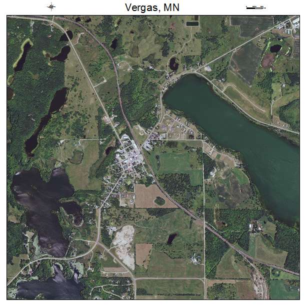 Vergas, MN air photo map