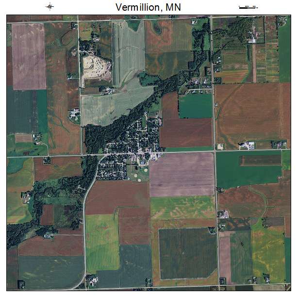 Vermillion, MN air photo map
