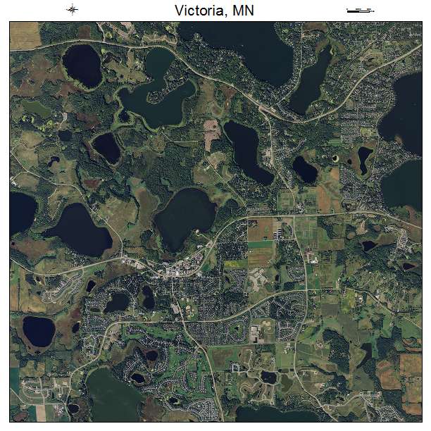 Victoria, MN air photo map