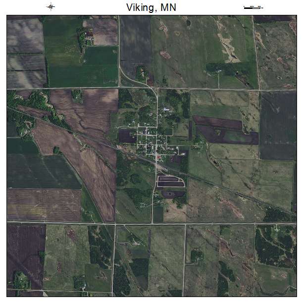 Viking, MN air photo map