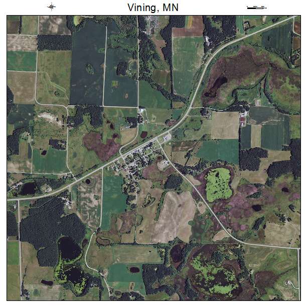 Vining, MN air photo map