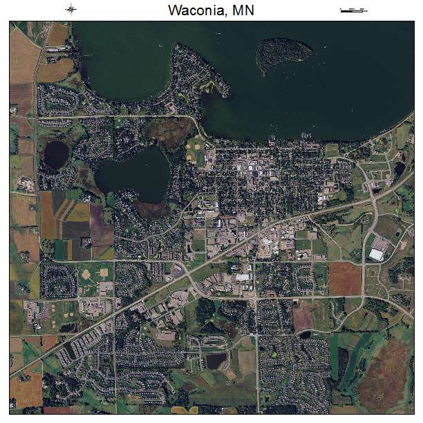 Waconia, MN air photo map