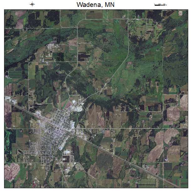 Wadena, MN air photo map