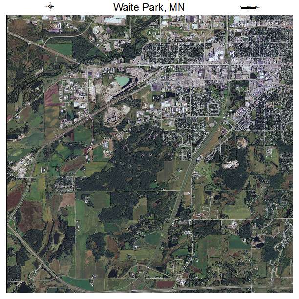 Aerial Photography Map of Waite Park, MN Minnesota