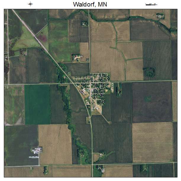 Waldorf, MN air photo map