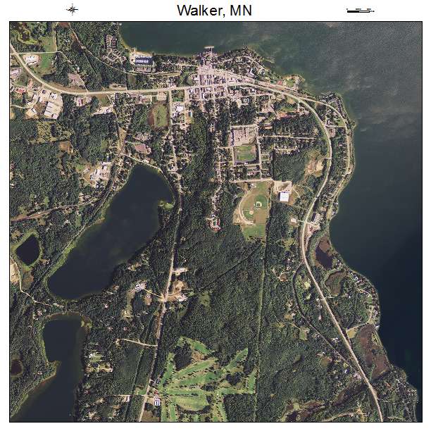 Walker, MN air photo map