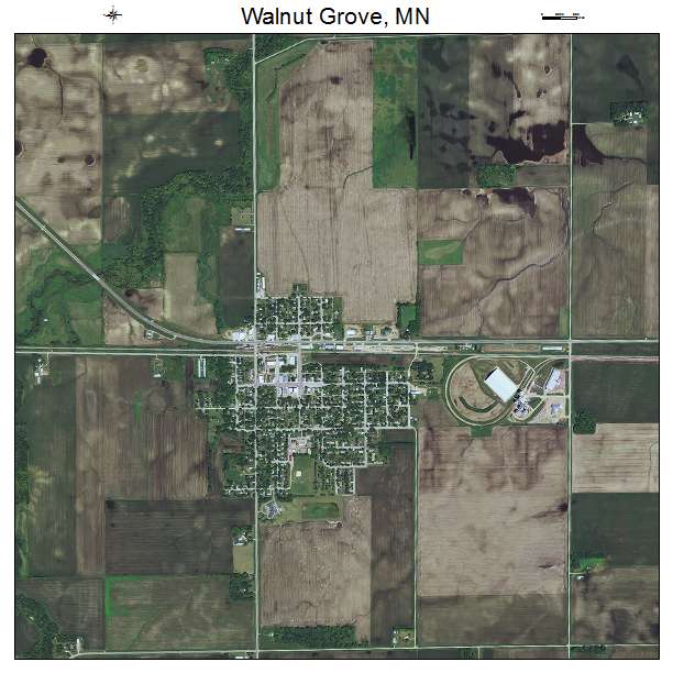 Walnut Grove, MN air photo map