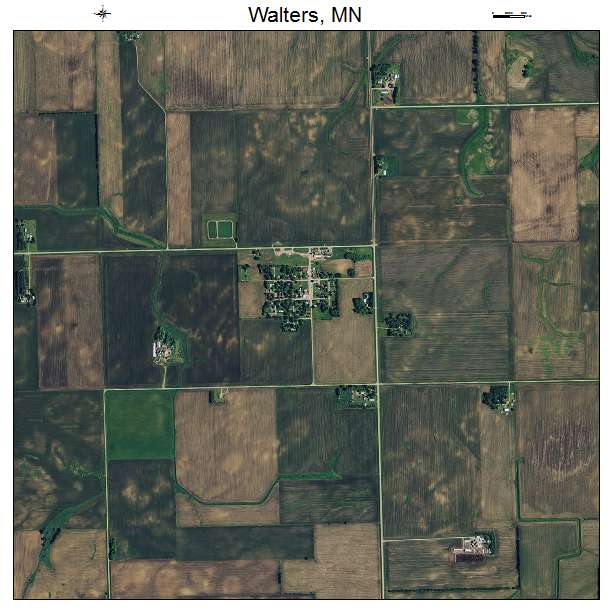 Walters, MN air photo map