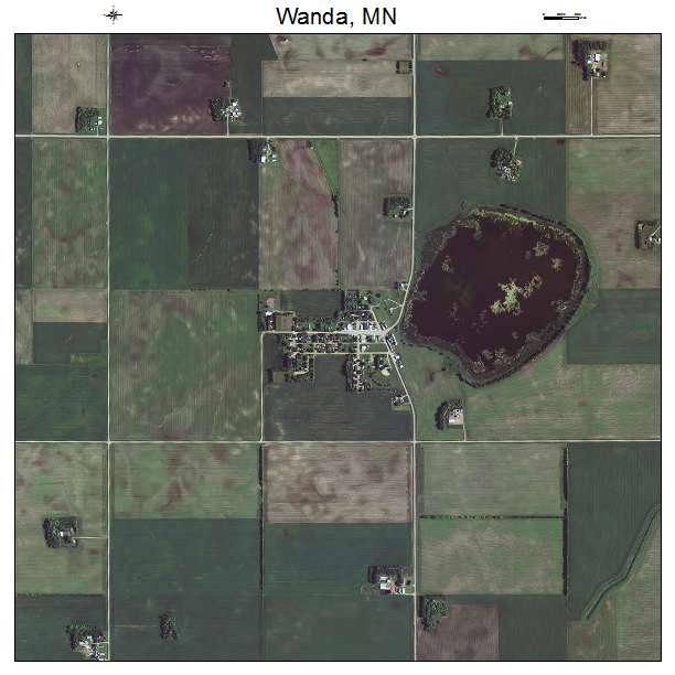 Wanda, MN air photo map