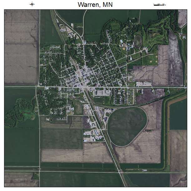Warren, MN air photo map