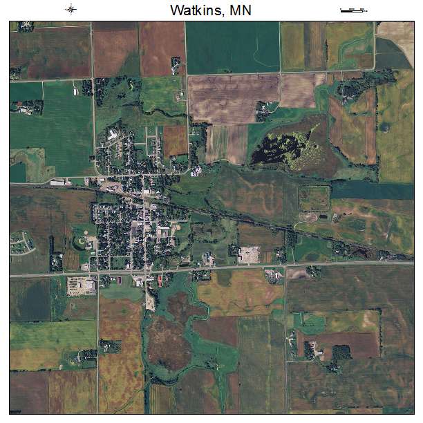 Watkins, MN air photo map