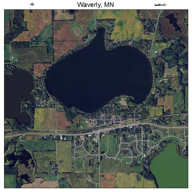 Waverly, MN air photo map