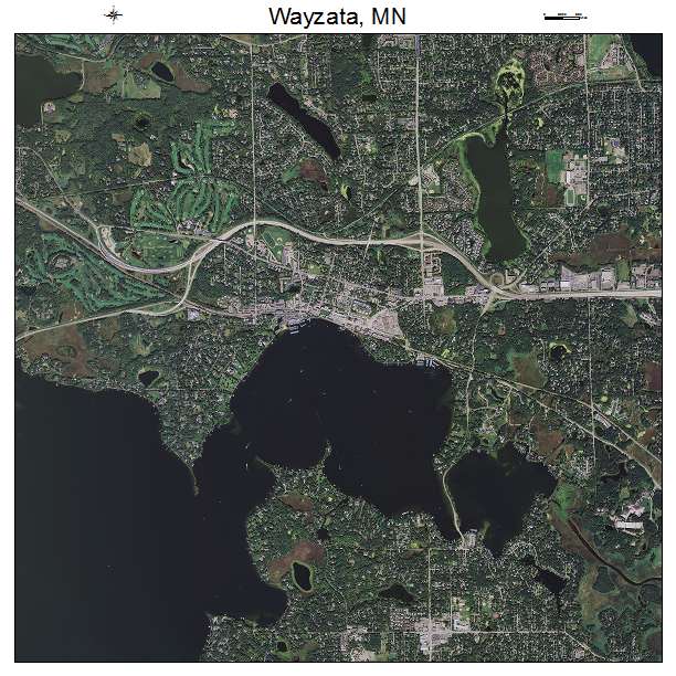 Wayzata, MN air photo map