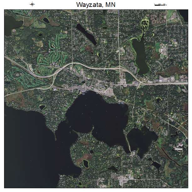 Wayzata, MN air photo map