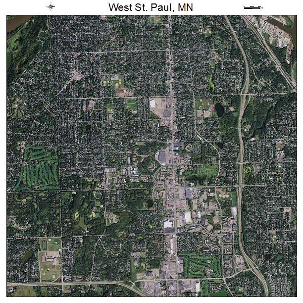Aerial Photography Map of West St Paul, MN Minnesota