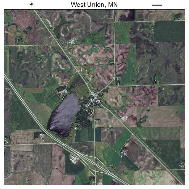 West Union, MN air photo map