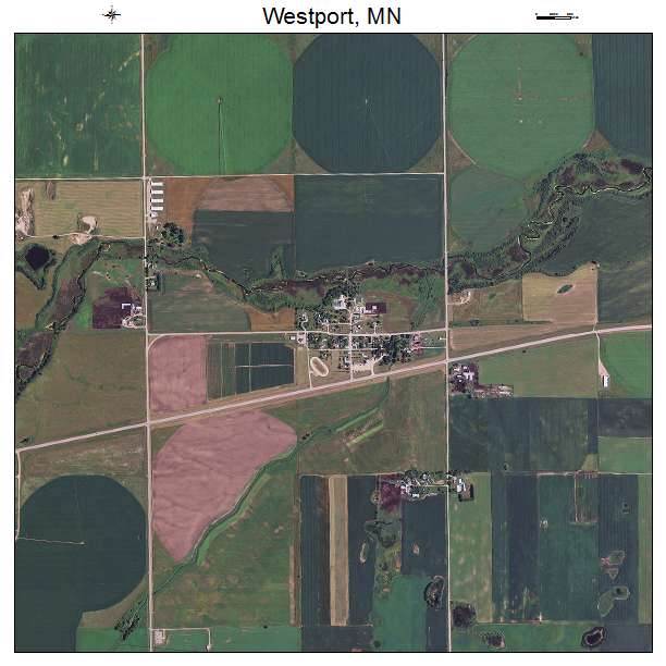 Westport, MN air photo map