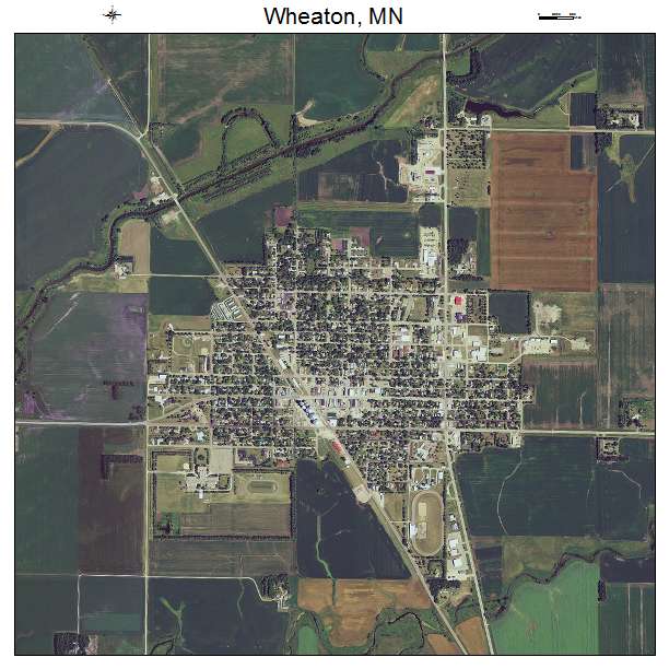 Wheaton, MN air photo map