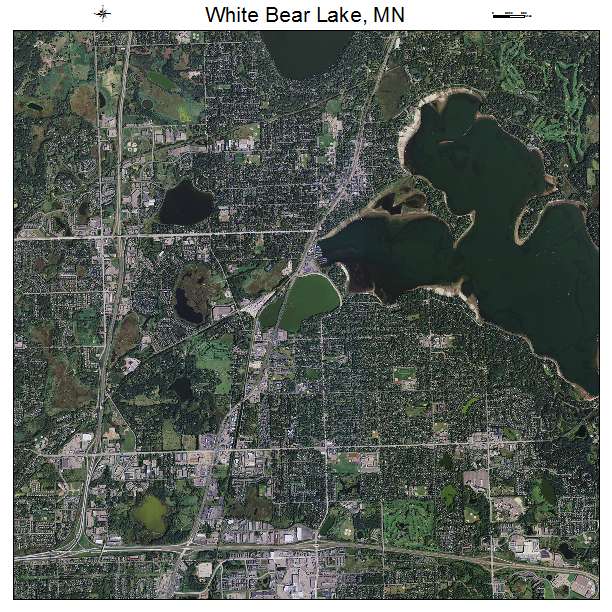 White Bear Lake, MN air photo map
