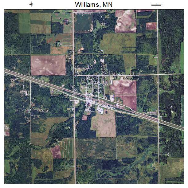 Williams, MN air photo map