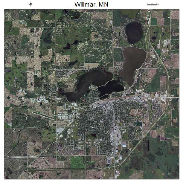 Willmar, MN air photo map