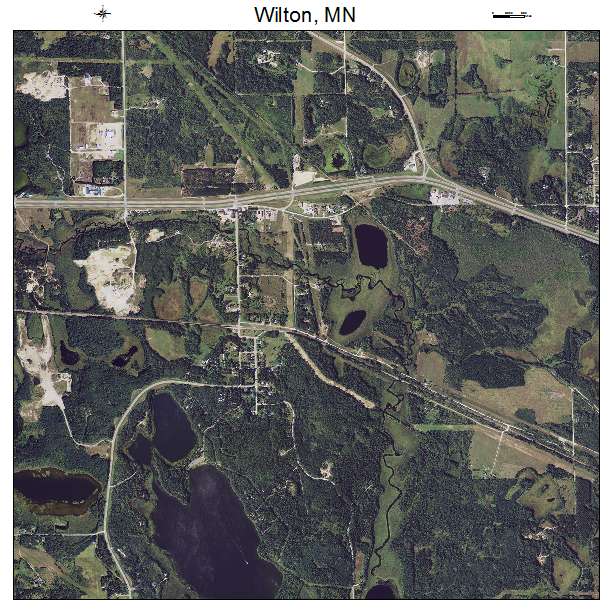 Wilton, MN air photo map