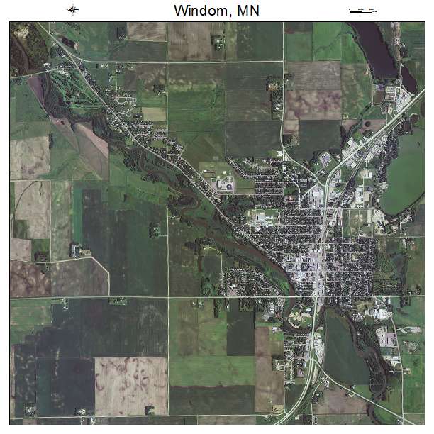 Windom, MN air photo map