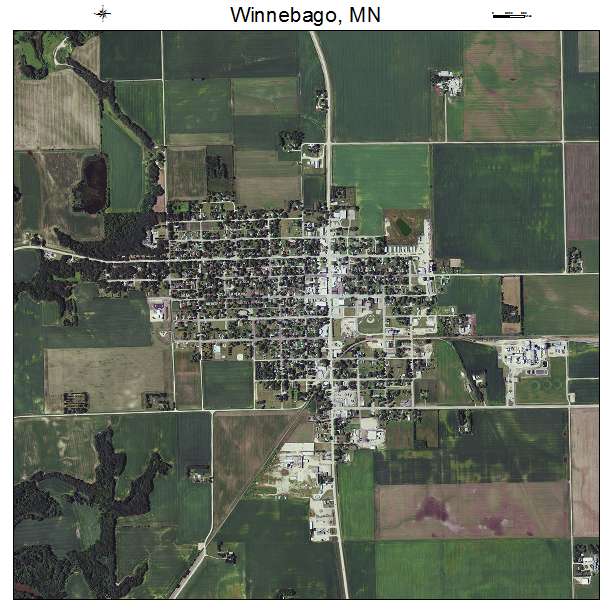 Winnebago, MN air photo map