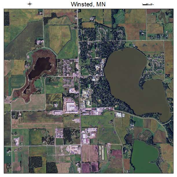 Winsted, MN air photo map