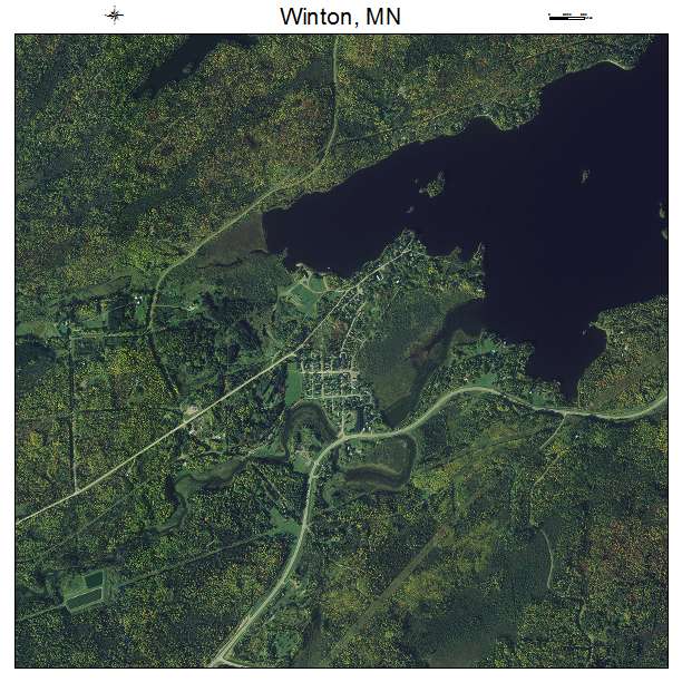 Winton, MN air photo map