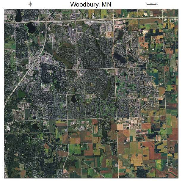 Woodbury, MN air photo map