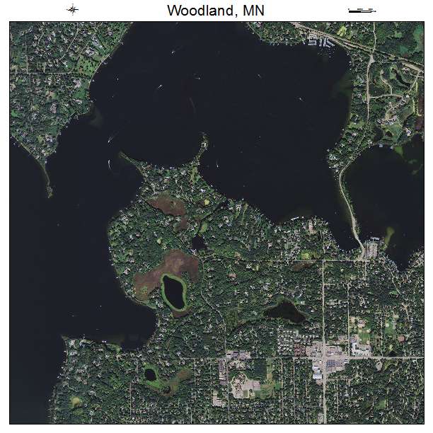 Woodland, MN air photo map