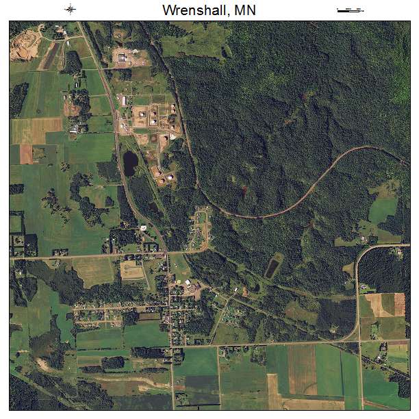 Wrenshall, MN air photo map