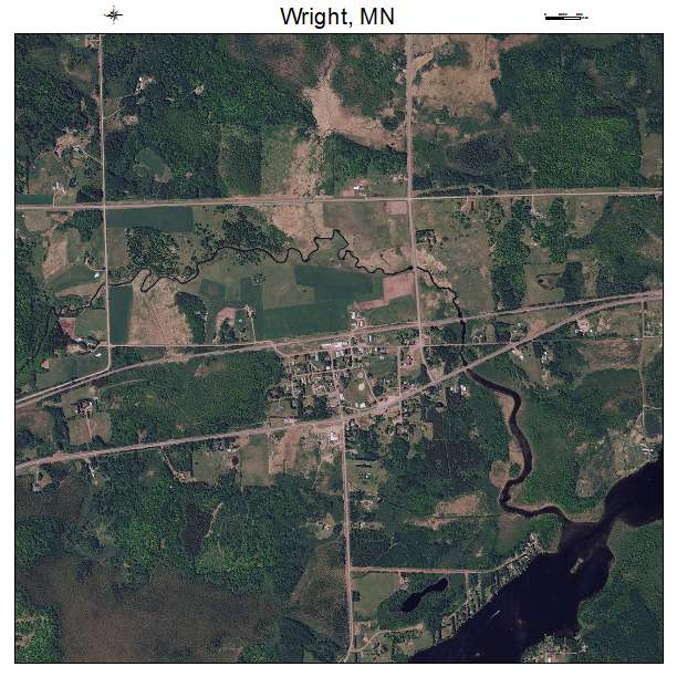 Wright, MN air photo map