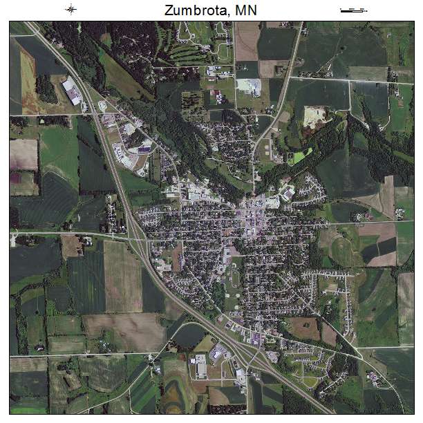 Zumbrota, MN air photo map