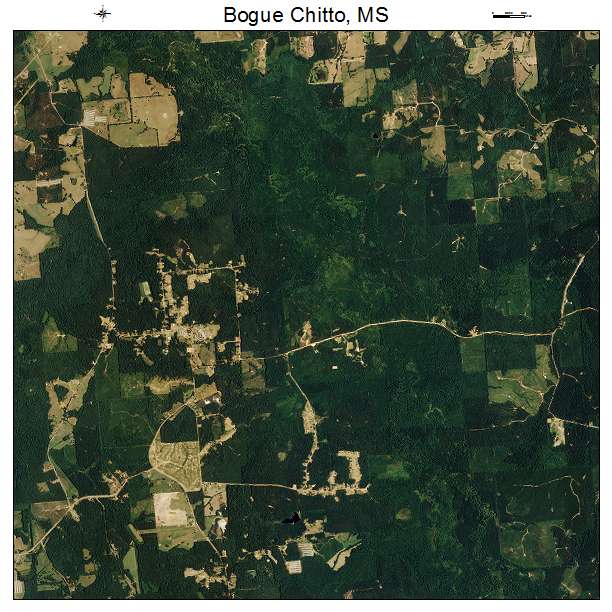 Bogue Chitto, MS air photo map
